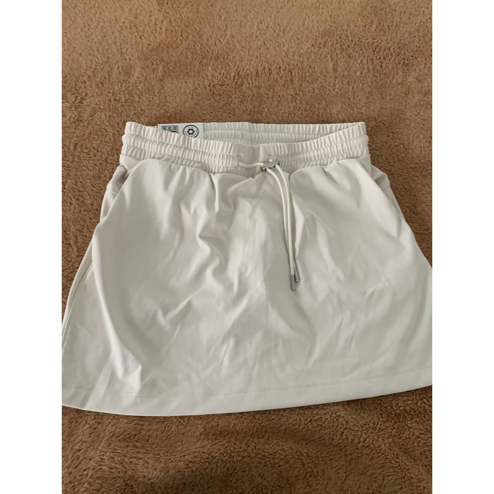 Member's Mark Women's Travel Tennis Skort Skirt Built In Shorts XS Taupe NWT